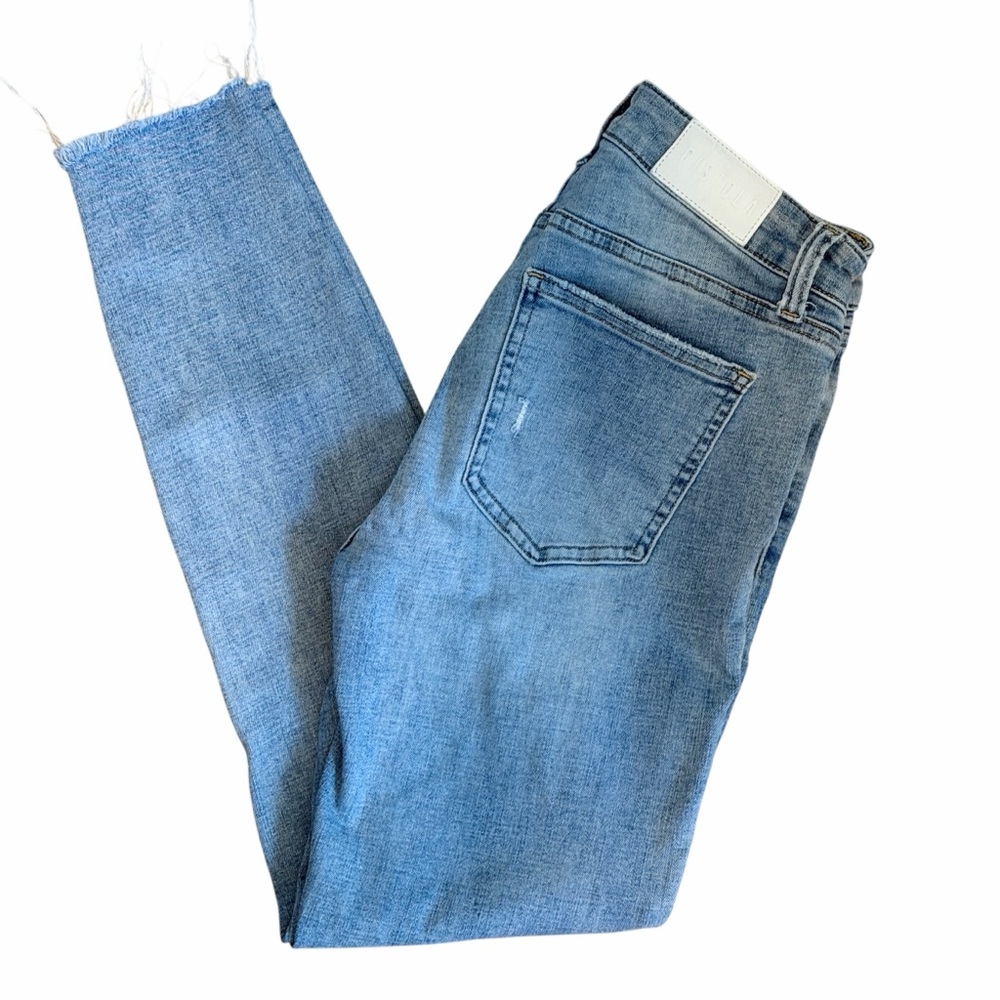 PISTOLA Mid Rise Light Blue Distressed Skinny Jeans Sz 26 - Picture 8 of 8